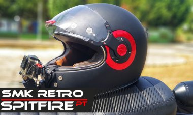 Capacete SMK Retro  | estilo vintage